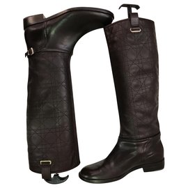 Dior Lederstiefel braun Braun