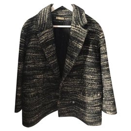 Masscob Oversize Jacket Black Dark Grey Polyester Black Dark grey
