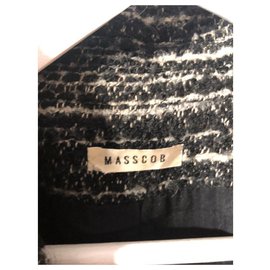 Masscob-veste oversize-Noir,Gris anthracite