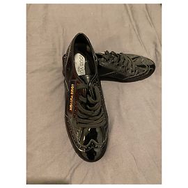 Baskets Louis Vuitton Noir Cuir Verni Noir