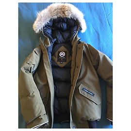 Canada Goose Jacket Khaki with Removable Fur Khaki