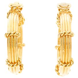 Lanvin maxi cerchi per cavi D'oro