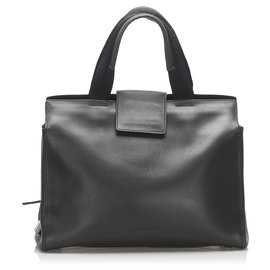 Prada-Prada Tasche aus schwarzem Leder-Schwarz