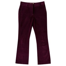 Autre Marque-L'autre Chose velvet trousers-Purple