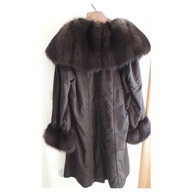Fendi-Manteaux, Vêtements d'extérieur-Marron