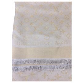 Louis Vuitton Shine Monogram Beige Grey Gold hardware