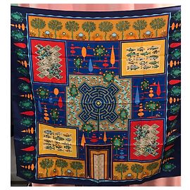 Lenço de seda Hermès Paridaiza 90x90 Outro