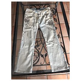 Roberto Cavalli Jeans Argento Blu chiaro
