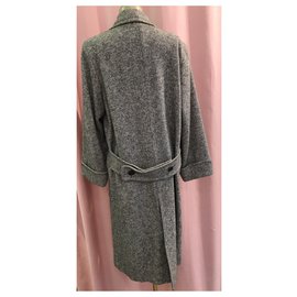 Autre Marque-Long cashmere coat-Grey