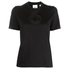 Burberry-T-shirt com impressão do logotipo BURBERRY PRETO-Preto