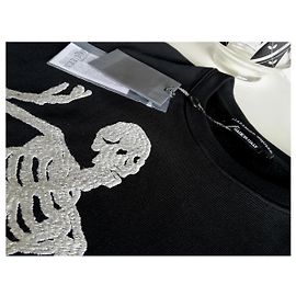 Alexander Mcqueen Dancing Skeleton Black Cream