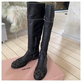 Miu Miu-Miu Miu black boots-Black