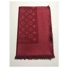 Louis Vuitton-Scialle Louis Vuitton Monogram rosso-Rosso