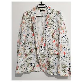 The Kooples Floral Jacket Polyester Size 38 Multiple colors