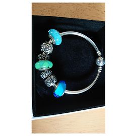 Pandora Armbänder Silber Blau