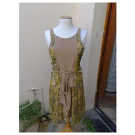 Vestido de chiffon de seda Alessandro Dell'Acqua Multicor