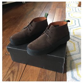 Autre Marque-PLAYBOY - ORIGINAL CLASSIC CHUKKA - BROWN SUEDE-Dark brown