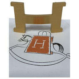 Hermès-HERMES boucle ceinture femme constance metal gold-Bijouterie dorée