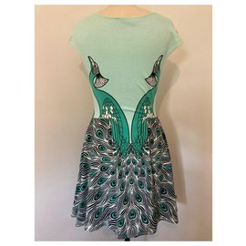 Autre Marque-Alice McCall Peacock Kleid-Mehrfarben ,Grün