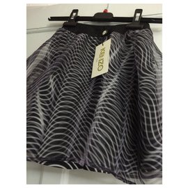 Kenzo-Skirts-Black,White
