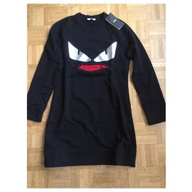 Fendi-Robe pull Fendi Monster-Noir