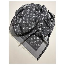 Scialle Louis Vuitton Monogram denim Nero