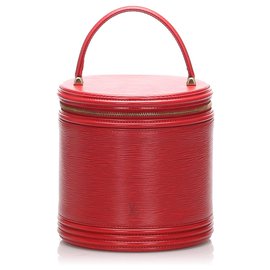 Louis Vuitton-Louis Vuitton Red Epi Cannes Vanity Case-Red