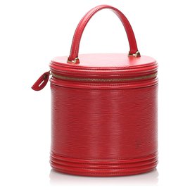 Louis Vuitton-Louis Vuitton Red Epi Cannes Vanity Case-Red