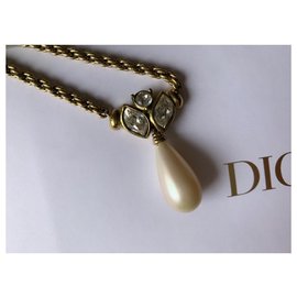 Christian Dior-Collana dior vintage-Gold hardware