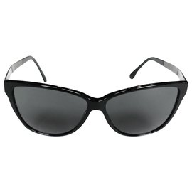 Chanel-Gafas de sol de brazo esmaltado-Negro