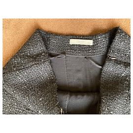 Falda Prada de tweed negro Negro