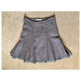 Prada Brown Tweed Skirt Brown