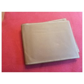 Hermès-Wallets made from cCanvas-Grey