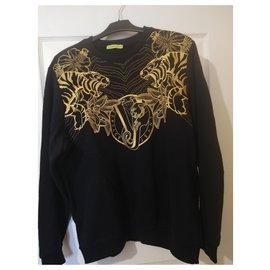 Sudadera Versace Jeans Negro Amarillo