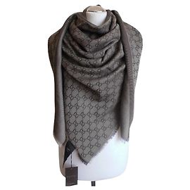 ggweb gucci sciarpa nuova Marrone scuro