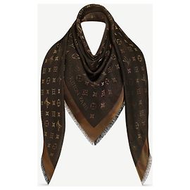 Louis Vuitton Então engraxe o lenço Marrom