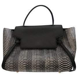 Marsupio Céline Python nero bianco Nero Bianco