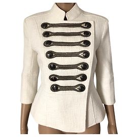 Veste Pierre Balmain Blanc cassé