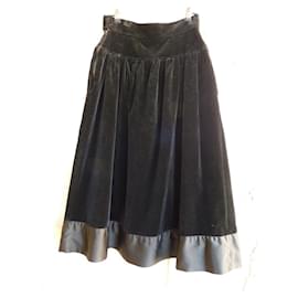 Yves Saint Laurent-Skirts-Black