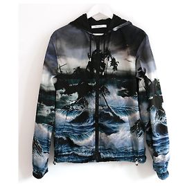Givenchy Blue Hawaiian Windbreaker Blue