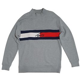 Sudadera gris con logos Tommy Hilfiger Tommy Jeans de algodón talla L Multicolor Gris