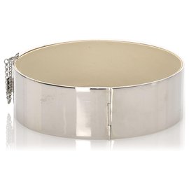 Céline-Celine Silver Manchette Metal Cuff-Silvery