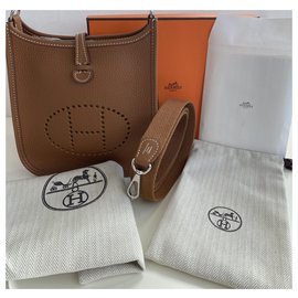 Hermès-evelyne mini tpm amazone-Cognac