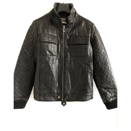 Dior Leather Jacket Black Black