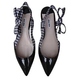 Miu Miu Ballerinas Schwarz