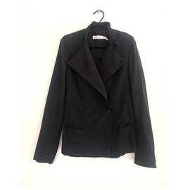 Isabel Marant-veste tailleur ceinturée-Noir