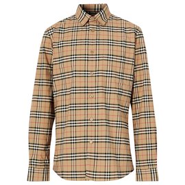 Burberry-burberry Small Scale Check Stretch Cotton Shirt-Multiple colors