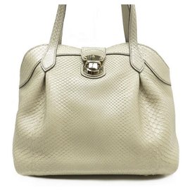 Louis Vuitton Cirus Python Handtasche Creme Creme