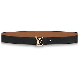 Louis Vuitton LV Initials Belt 30 REVERSIBLE MM Black