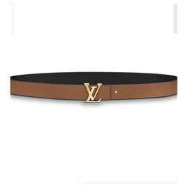 Louis Vuitton-LV Initials Belt 30 REVERSIBLE MM-Black